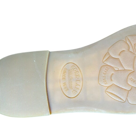 Kork-Ease Pearl Women’s Size‎ 10 White Leather Gladiator Sandals Lace Up Flat - Picture 9 of 9